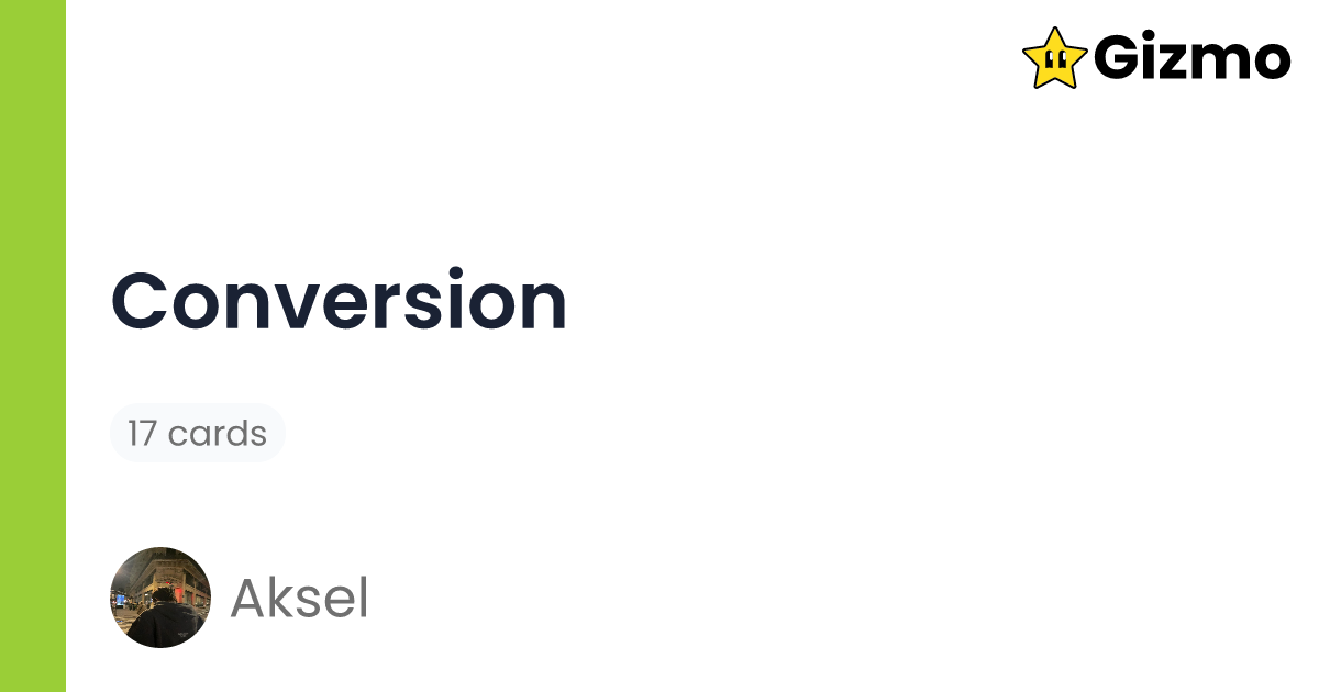 conversion-flashcards